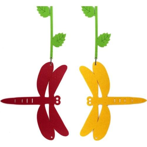 20cm Dragonfly Thicken Non-woven Polyester Wool Felt Pad Fabric School Classroom Kid Handmade Gift Doll DIY Hanging Wall Sticker