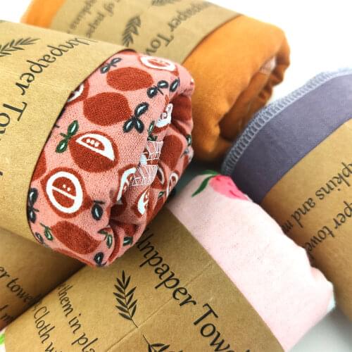 Paperless Towels 9.8x9.8 Inch Cotton Cloth Wipes Reusable Cleaning Paper Towel Replacemet Kitchen Unpaper Towel