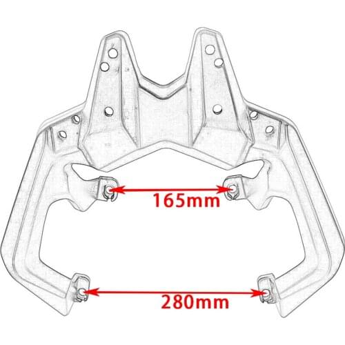 Black Rear Luggage Rack Seat Holder Mount Bracket Tool for Honda ADV 150
