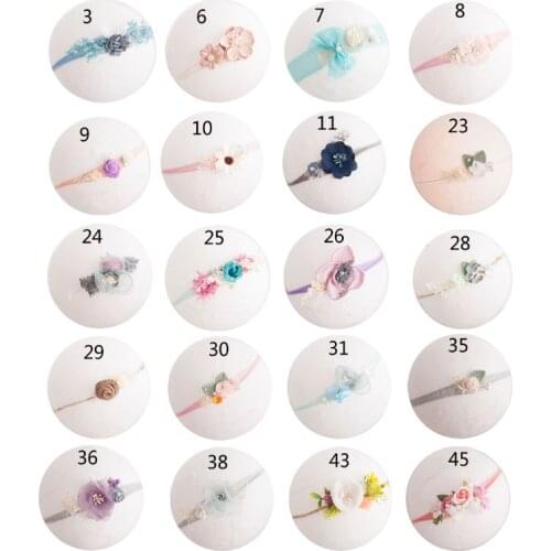 Baby Flower Headband Photo Shoot Newborn Photography Props Princess Headwear Flower Hair Accessories