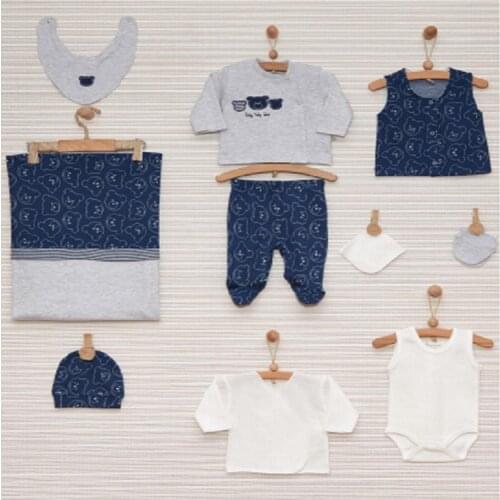 Baby Girl Boy Newborn Clothing 10-Pcs Hospital Outlet Custom Fabric Antibacterial Healthy Safe Outfit Sets Dresses