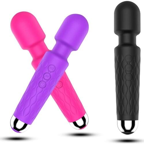 EXVOID G-spot Massager Powerful Magic Wand Clitoris Stimulator Silicone Dildos for Woman AV Stick Vibrator Sex Toys for Women