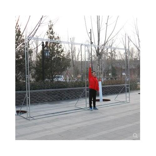 Wedding stage background shelf outdoor wedding layout double-layer expansion bar advertising spray painting props simple truss