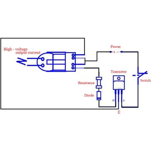 DC High Voltage Generator Inverter Electric Ignitor 15KV 18650 Battery DIY Kit 83XA