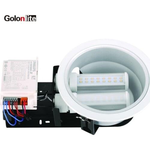 Golonlite G24 LED PL lamp 11W 9W 7W 5W replace 26W 18W 13W 10W CFL G24Q G24d E27 E26 Energy saving 3 yeas warranty factory price
