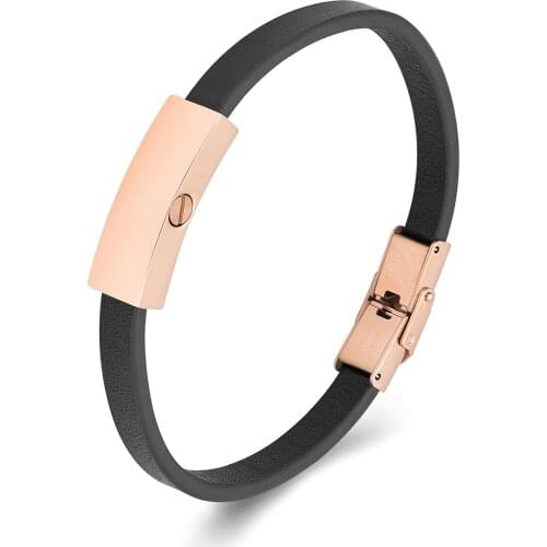 Cremation Bracelet for Ashes - Stainless Steel Urn Bracelet for Pet/Human Ashes - Genuine Leather Memorial Bangles Keepsake Ash