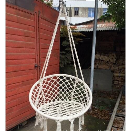 Nordic Style Round hammock outdoor indoor dormitory bedroom children swing bed kids adult Swinging hanging chair