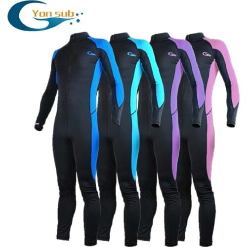 YONSUB Lycra Rash Guard Man Women & Kds Swimming One piece Rashguard Swimwear Long Sleeve Rash Guard Surfing UPF50+ Beach Wear