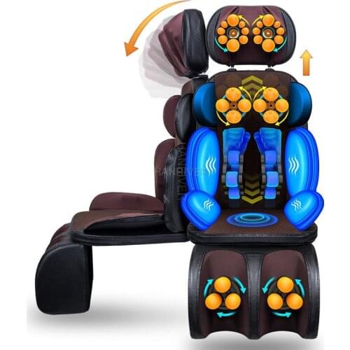 Electric Vibrating Full Body Massage Cushion Neck Back Waist Hip Leg Massage Chair Heating Massage Muscle Stimulator