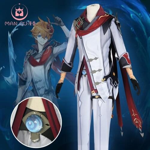 2020 New arrival Genshin Impact Ajax Tartaglia Cosplay Costume Christmas New Outfit
