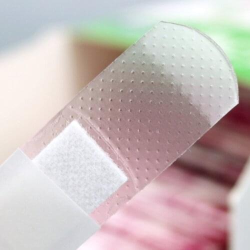 160pcs/lot Band-aids Transparent Waterproof Breathable Adhesive Plaster Wound Hemostasis Bandage Band First Aid Medical Gauze