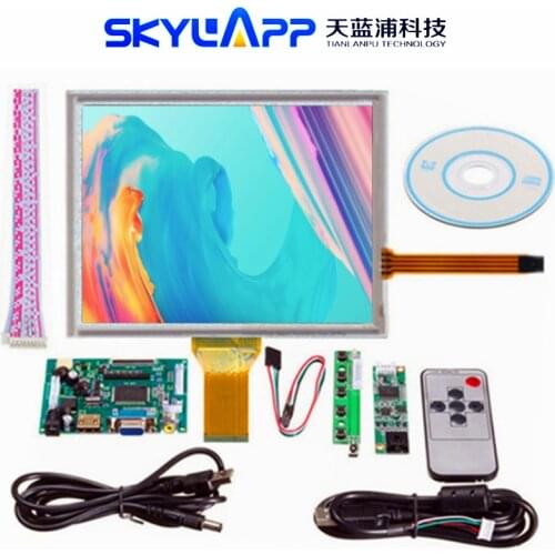 Skylarpu 8''inch complete LCD Screen for AT080TN52 LCD Display HDMI/VGA/2AV Driver board + touch panel kit for Raspberry Pi