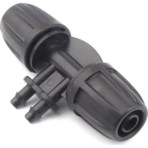 50pcs 8/11-4/7mm Garden Hose Splitters 4 Ways Irrigation Pipe Connectors No Fall Off Farm Drip Irrigation System Reducer Fitting