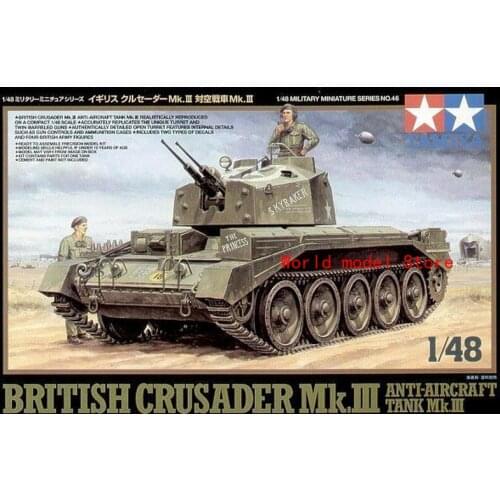 Tamiya 32546 1/48 Scale Model Kit British Anti-Aircraft AA Tank Crusader Mk.III