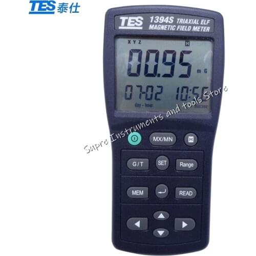 TES1394S TES-1394S EMF Tester To Measure Electromagnetic Field Radiation At Different Bandwidths Down to 50Hz/60Hz Portable