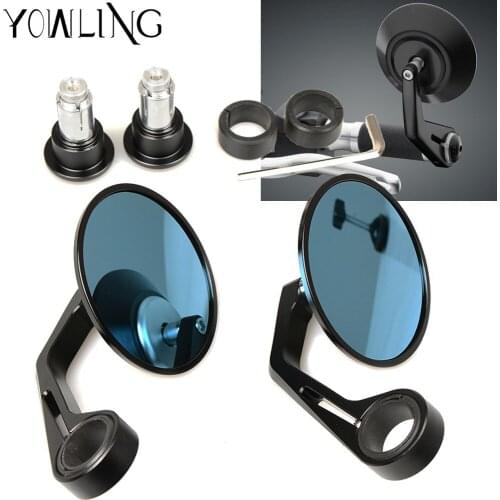 Universal Motorcycle Handle Bar End Rear side mirror FOR benelli cafe 1130 racer HONDA cb900f DUCATI scrambler Monster 696 795
