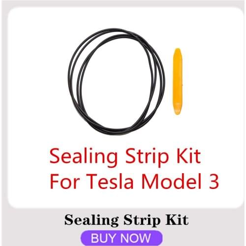 Sealing Strip Kit For Tesla Model 3 Sunroof Rubber Seal Strip Wind Noise Reduction Kit Anti-Dust Skylight