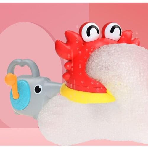Crab Bubble Blower Summer Toys for Bathroom Shark Soap Bubble Machine Toy for Bathroom Swimming Kids Outdoor Fun Sports Hobbies