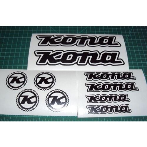 For 1Set Kona Bike Decals Set MTB DH Stab Deluxe Supreme Stinky Operator Entourage Shonky Car Styling