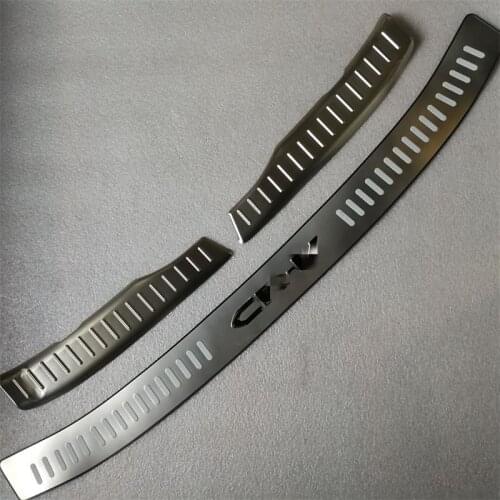 For Honda CR-V Cav 2007 2008 2009 2010 2011 stainless steel Rear Bumper Protector Trunk Rear guard Tread Plate Trim