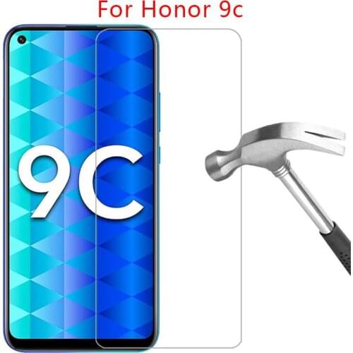 Protective glass for honor 9c screen protector tempered glas for huawei honor9c honer 9 c c9 film 6.39 huawey huwei hawei huawe