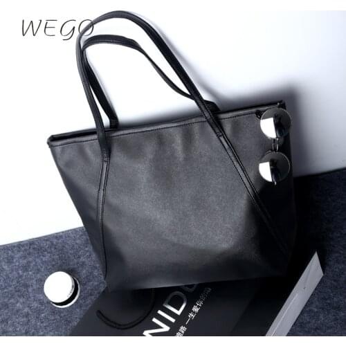 Large capacity simple fashion bag portable tote bag yellow blue black brown pink green pattern single shoulder female tote bag