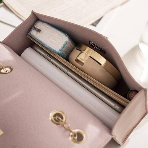 1 Pcs Women Lady Shoulder Crossbody Bag Chain PU Durable for Mobile Phone Keys -OPK