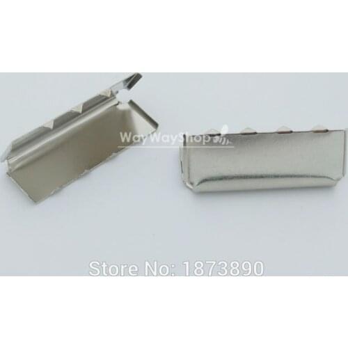 10 pcs 1'' 25mm Belt End Tip Buckle for Cotton Webbing Tag Bag Nickle