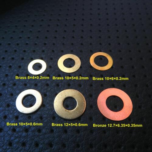 10Pcs 6 Sizes Folding Blade Handle Knife Brass Washers Shim, Custom Knife DIY