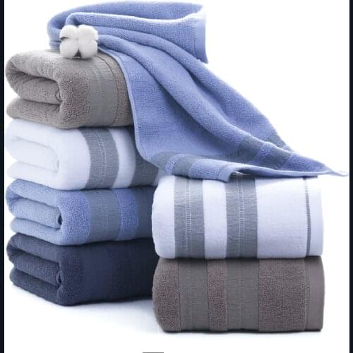 100% Cotton Bath Towel 70*140 Large Bath Towel Thick Absorbent Wholesale Gift Adult Gift Custom Logo