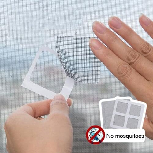 3pcs Window Door Anti-mosquito Patch Home Fly Bug Insect Repair Screen Wall Self-adhesive Patch Sticker Wall Patch Stickers Mesh