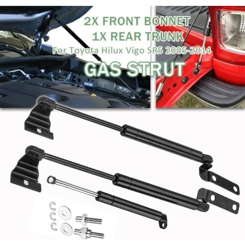 3X Car Front Bonnet Tailgate Gas Lift Support Struts For Toyota Hilux Vigo SR5 2005 -2014