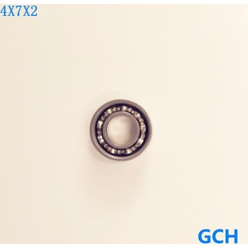 4X7X2mm SMR74 CB ABEC7 Stainless Steel Hybrid Ceramic Bearing For Fishing Reel By GCH