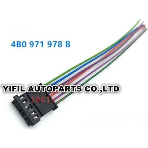 6 Pin Multifunctional Steering Wheel/Seat Heating Connector Wire Cable For Audi VW,Wireless Charging Plug For BMW 4B0 971 978B