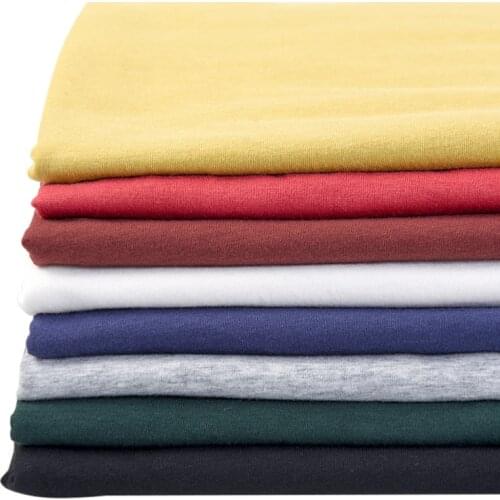 60s Combed Cotton Jersey Summer Knit Fabric By Half Meters For Thin T-Shirt Or Cardigan And Woman Blouse See Though Cloth A0092