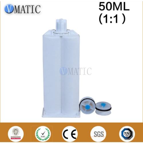 Free Shipping Two Component Cartridge 1:1 50ml/cc Dispensing Gun Cartridge