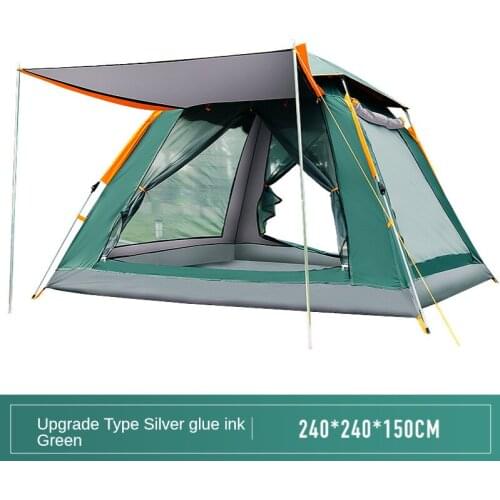 4-5 People People Large Space Outdoor Fully Automatic Quick Opening Beach Barraca Camping Tent Rainproof Upgraded Version