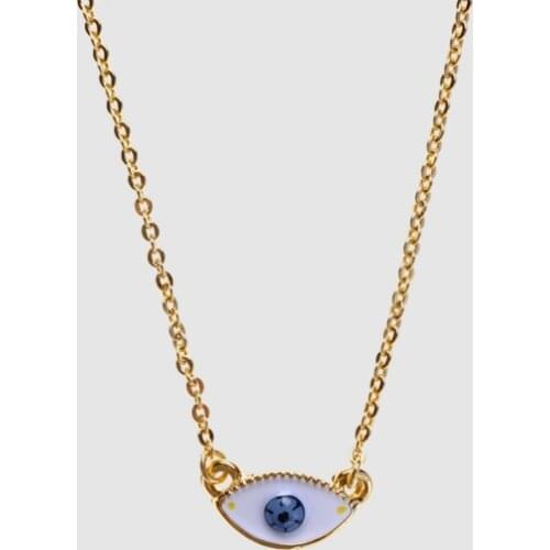 Amorita boutique gold color leaf collarbone chain necklace