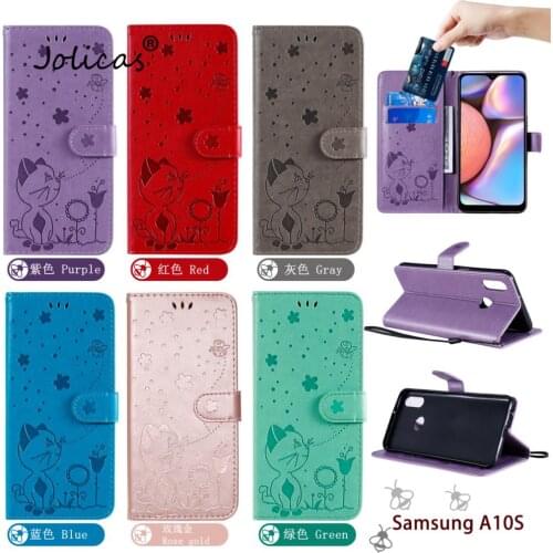 Cell Phones Case For Samsung A10E Cover Cool PU Leather Book Flip Pouch Galaxy para A10S A10 A11 Eurasian version US Silicone