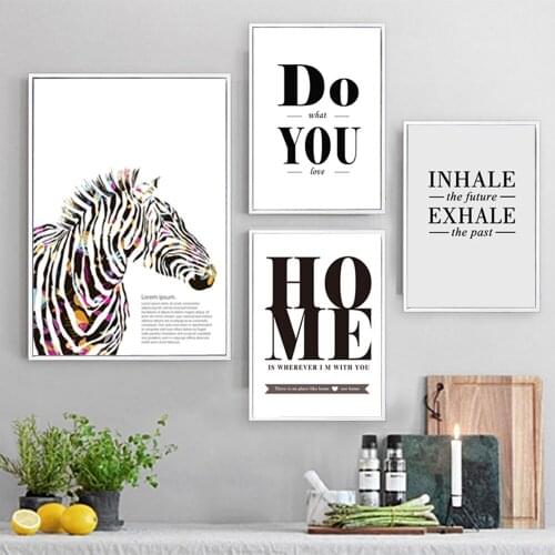 Quotes Decoration Encouraging Quote Canvas Print Painting Horse Do What You Love Nursery Wall Art Pictures For Decor Unframed