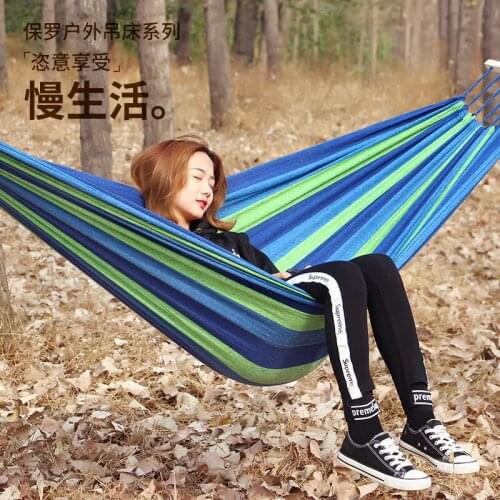 Hammock Outdoor Swing Single and Double Peoples Defense Rollover Bedroom Dormitory Adult Indoor Home Lazy Glider Hammock Chair