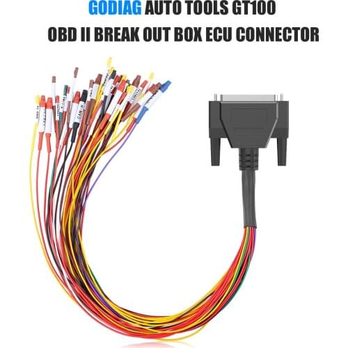 GODIAG AUTO TOOLS GT100 OBD II Break Out Box ECU Connector Jumper Cable For GT100