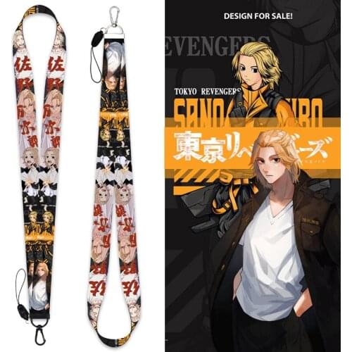 2021 Anime Tokyo Revengers Lanyards Card Holder Keychain Badge Holder ID Card Pass Hang Lanyard for Key Rings Accessories