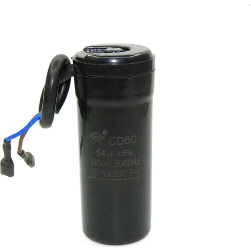 Refrigerator Compressor Starting Capacitor CD60 Motor 330VAC 50HZ 60Hz ,64UF -freezer Parts