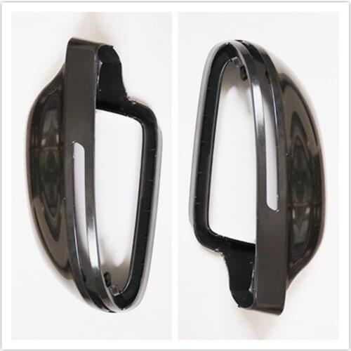 Left Right Gloss Bright Black Rearview Wing Mirror Cover Cap For Audi A4L B8 09-12 for A6L C6 09-11 for Q3 2013-2018