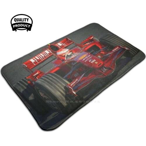 Michael Schumacher Racing The F2007 Car Soft House Family Anti-Slip Mat Rug Carpet Racecar Racing Racecars Sports Fia