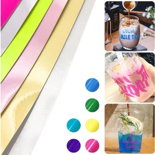 Color Changing Adhesive Vinyl Low Temperature Will Change Color Permanent Vinyl for Mugs Decals Cups Bottles Stickers Cricut DIY