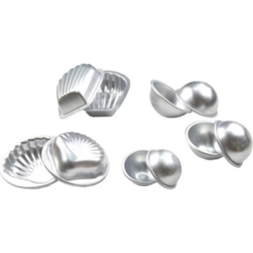 Metal Bath Bomb Mold Kit Soap Bombs Chocolate Molds Cake Pan Molds Tin DIY Handmade Bath Salt Ball Mold Pastry Mould
