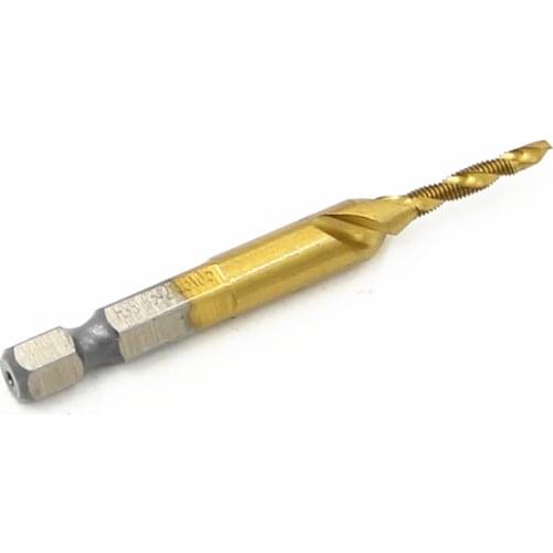 Tap Hex Shank HSS 6542 Screw Spiral Point Thread Metric Plug Drill Bits M3 Combination power tools DIY