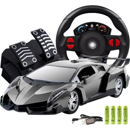 1:12 Remote Control Sports Car Models Steering Wheel Gravity Sensing Four-Way Remote Control Racing Car Model Toy
